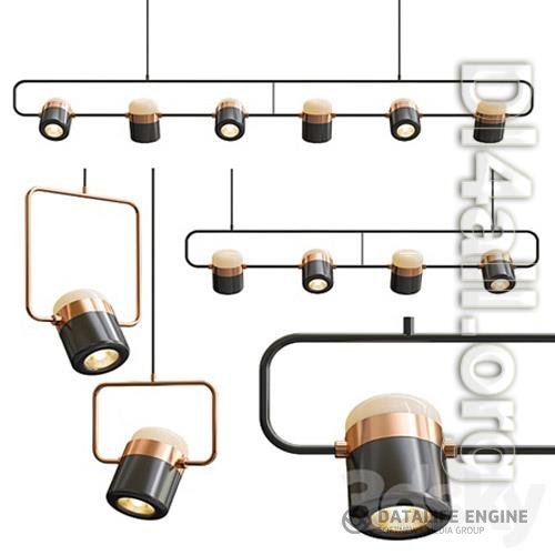 Ling PL6-4-1 Linear Suspension Light 3D Models