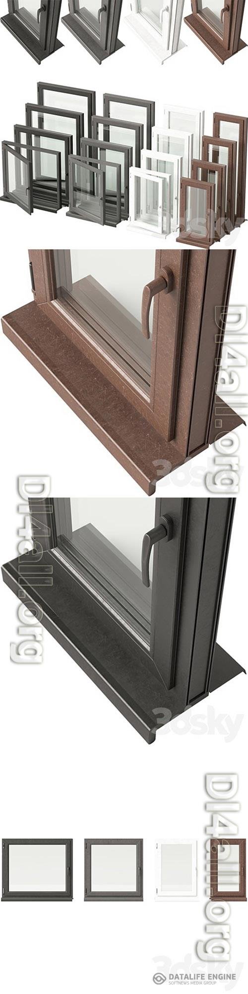 Double Glazed Window VOL. 01 3D Models