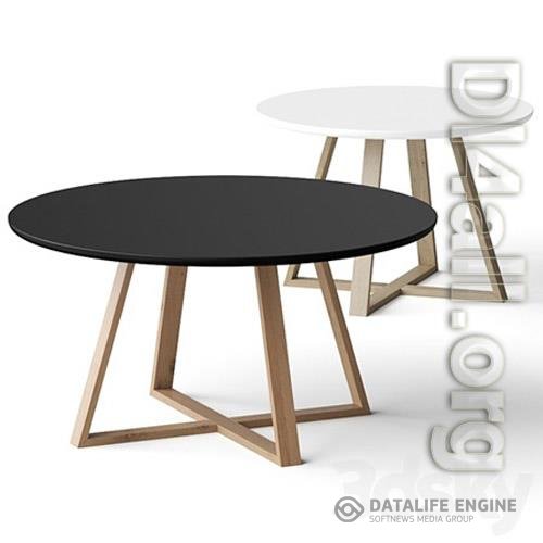 Nordic Studio Minimalist Creative Round Coffee Tables 3D Models