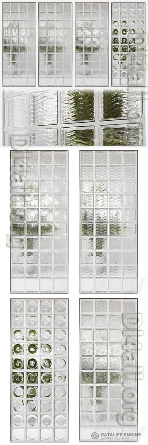 Glass block partition 4 3D Models