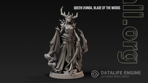 Loot Studios Miniatures - Queen Lyanda Blade of the Woods 3D Print