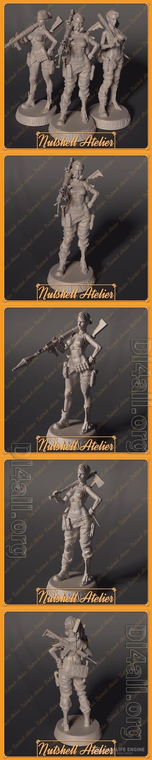 Nutshell Atelier - Post Apocalypse girl 3D Print