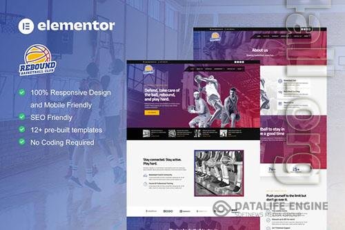 ThemeForest - Rebound - Basketball Team & Sport Club Elementor Template Kit/40894694