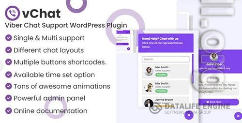 Codecanyon - vChat - Viber Chat Support WordPress Plugin/40867018