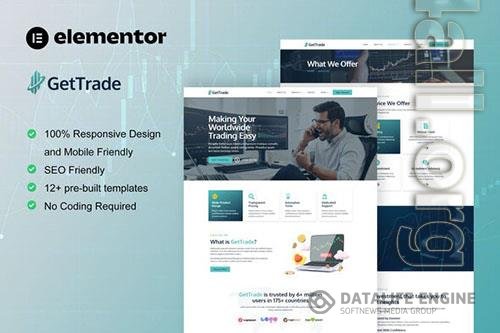 ThemeForest - GetTrade - Trading & Investment Elementor Template Kit/40975025