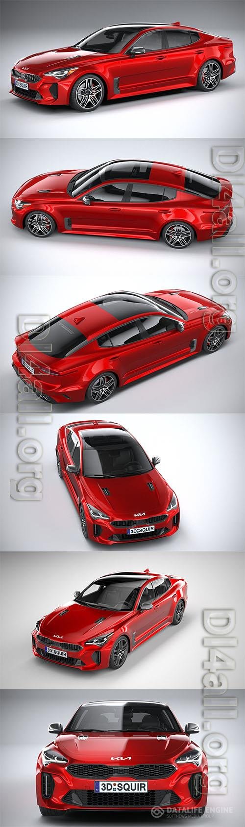 Kia Stinger GT 2022 3D Models