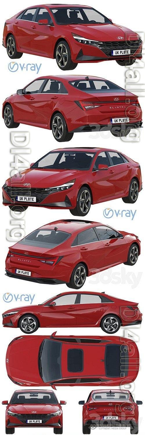 Hyundai Elantra 2021 3D Models