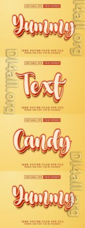 Yummy Editable Text Effect