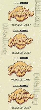 Vintage Editable Text Effect