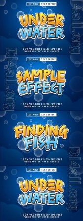 Uder Water Editable Text Effect