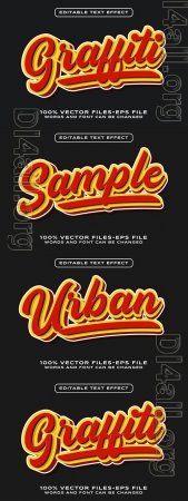 Graffiti Style Editable Text Effect