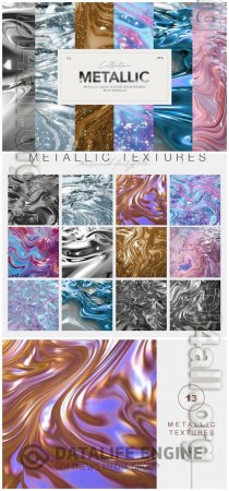 Liquid Metallic Sparkle Textures