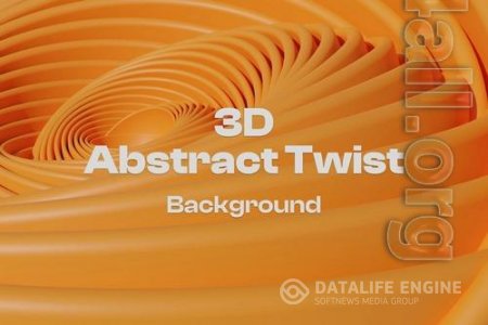 Modern Futuristic Abstract Twist 3D Background