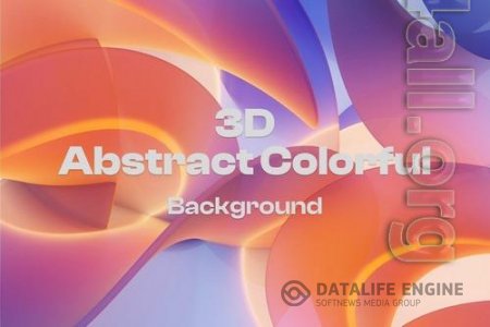 Colorful Gradient Abstract 3D Background