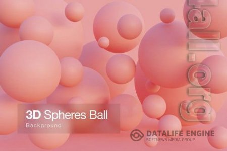 3D Spheres Ball Gradient Background