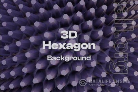 3D Modern Futuristic Hexagon Background