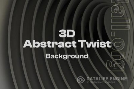 3D Abstract Twisted Line Background