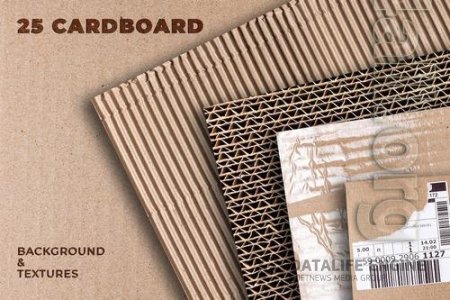 25 Cardboard Paper Background Texture