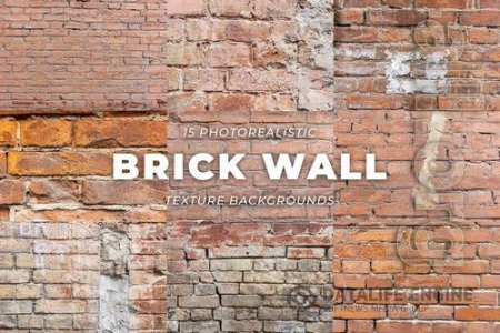 15 Red Brick Vintage Wall Texture Background