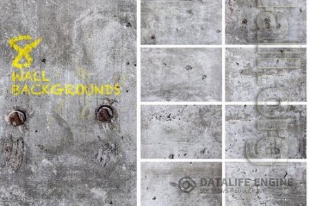 8 Grunge Cement Wall Surface Texture Backgrounds