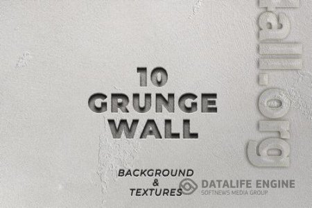 10 Grunge Cement Wall Texture Background