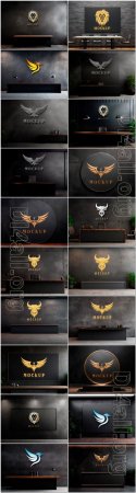 20 Logo mockup design psd vol 2