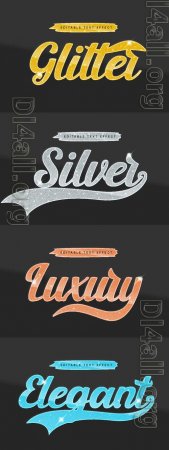 Vector 3d text editable, text effect font vol 17