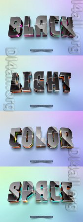 Vector 3d text editable, text effect font vol 9