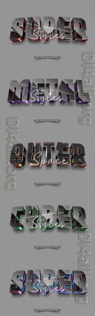 Vector 3d text editable, text effect font vol 4