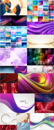 Abstract backgrounds, seamless textures in vector set vol 3