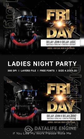 GraphicRiver - Ladies Night Club Flyer - 23139253